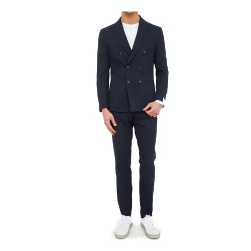 Eleventy , Suit ,Blue male, Sizes: