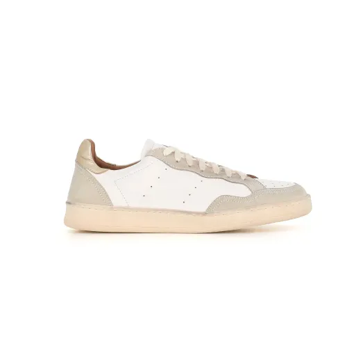 Elia Maurizi , White and Grey Leather Sneakers ,Multicolor female, Sizes:
