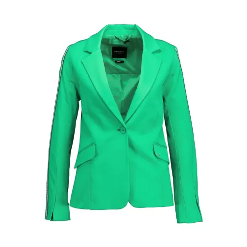 Elias Rumelis , Lysann Green Blazer with Striped Sleeves ,Green female, Sizes: