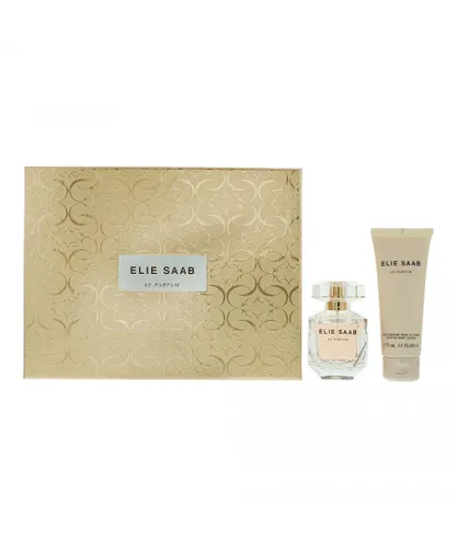 Elie Saab Womens Le Parfum Eau De 50ml + Body Lotion 75ml Gift Set - Orange - One Size