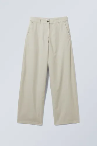 Elio Wide Trousers - Beige