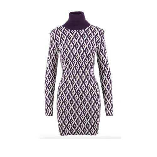 Elisabetta Franchi , Am98B36E2 Bm8* Dress ,Purple female, Sizes: