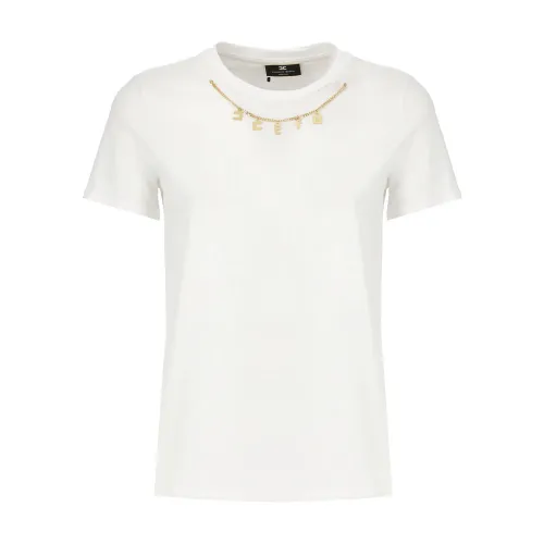 Elisabetta Franchi , Elisabetta Franchi T-shirts and Polos White ,White female, Sizes: