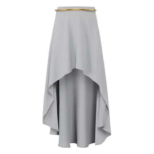 Elisabetta Franchi , Midi Skirts ,Gray female, Sizes: