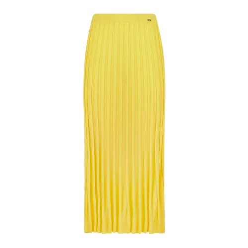 Elisabetta Franchi , Midi Skirts ,Yellow female, Sizes: