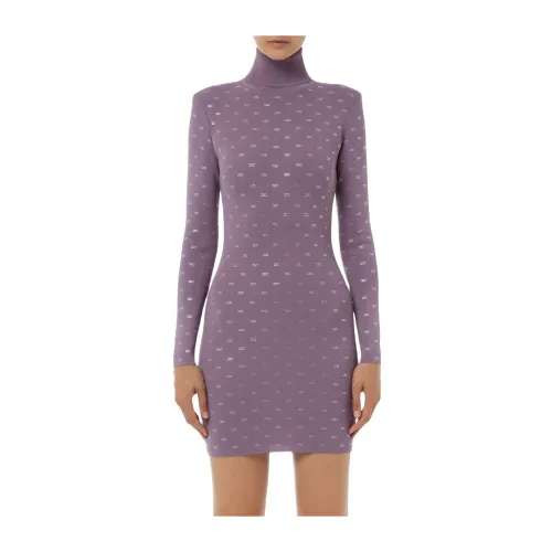 Elisabetta Franchi , Mini Dress ,Purple female, Sizes: