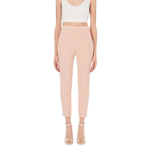 Elisabetta Franchi , Slim Cropped Jeans ,Pink female, Sizes: