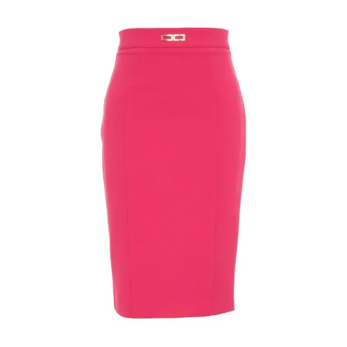Elisabetta Franchi , Women`s Clothing Skirt Pink ,Pink female, Sizes: