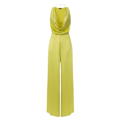 Elisabetta Franchi , Yellow Trousers for Women ,Yellow female, Sizes: