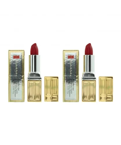 Elizabeth Arden Womens Beautiful Color Moisturising Lipstick 3.5g 02 Red Door Red x 2 - One Size