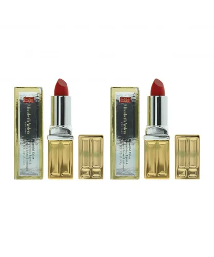 Elizabeth Arden Womens Beautiful Color Moisturising Lipstick 3.5g 13 Marigold x 2 - One Size