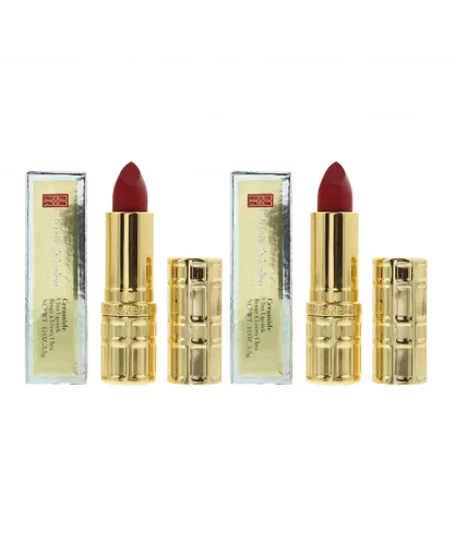 Elizabeth Arden Womens Ceramide Ultra Lipstick 3.5g 01 Rouge x 2 - One Size