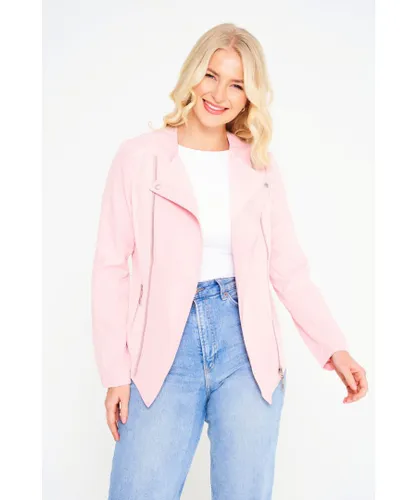 Elle Womens Abbie Jacket in Pink