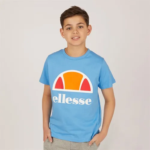 Ellesse Junior Boys Ecrille Logo T-Shirt Blue