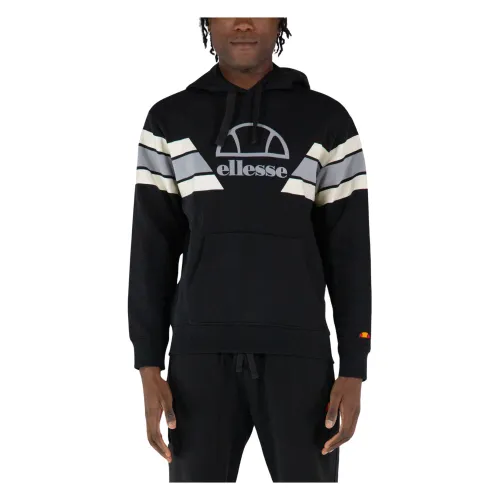 Ellesse , Logo Sweatshirt ,Black male, Sizes: