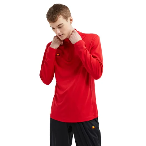 ellesse Mens Rolbi 1/2 Zip Sweater - Red - XXL