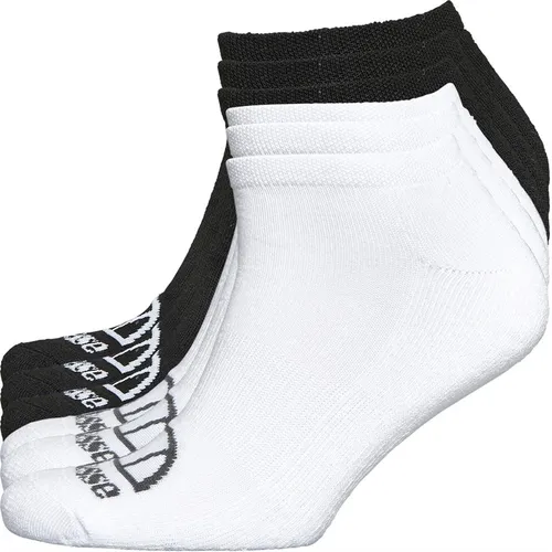 Ellesse Mens Six Pack Logo No Show Socks Black/White