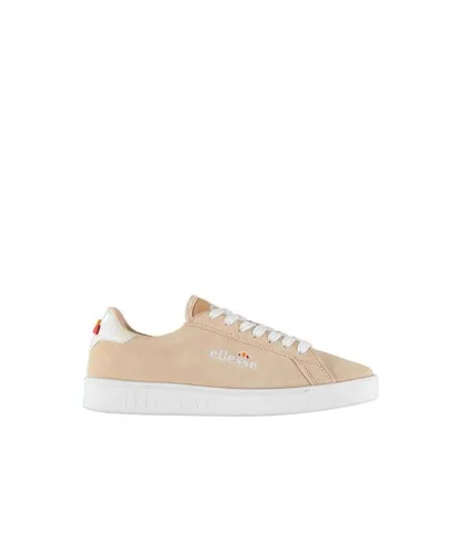 Ellesse Womenss Campo Low Trainers in Beige Leather