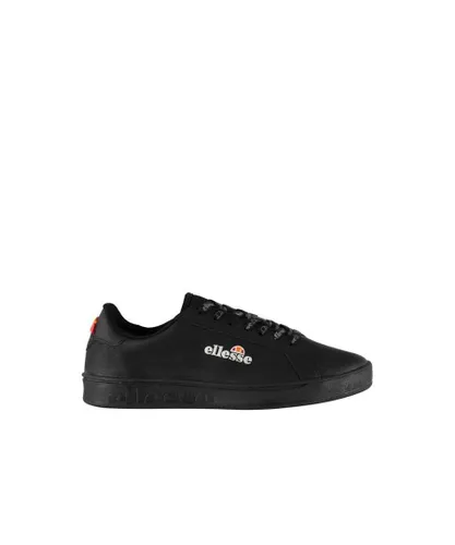Ellesse Womenss Campo Low Trainers in Black Leather