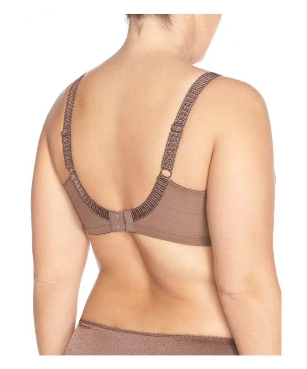 Elomi Womens Cate Bra Side Support Full Cup Underwired - Brown Polyamide