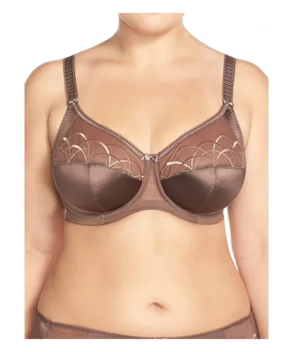 Elomi Womens Cate Bra Side Support Full Cup Underwired - Brown Polyamide