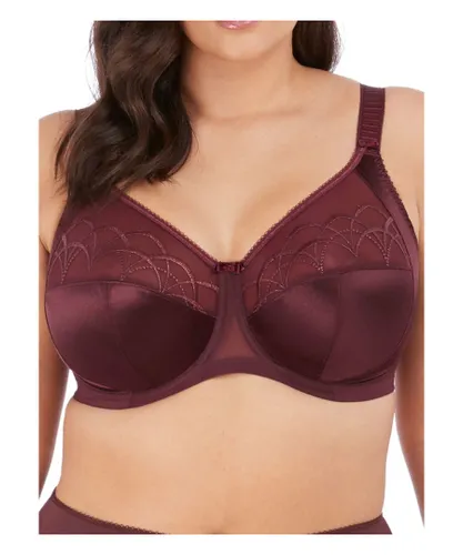 Elomi Womens Cate Bra Side Support Full Cup Underwired - Purple Polyamide