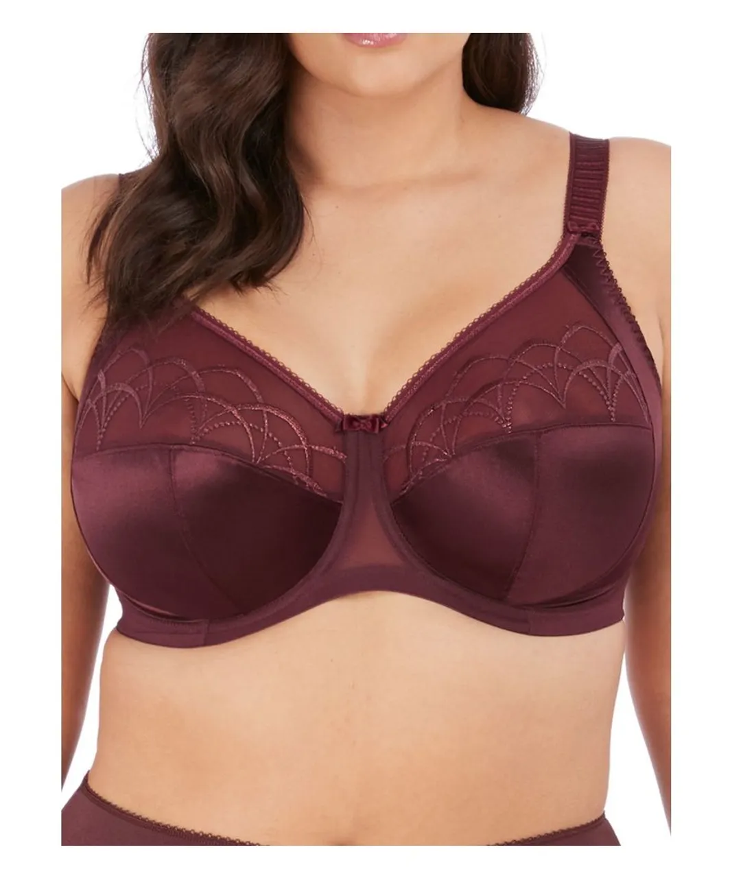 Elomi Womens Cate Bra Side Support Full Cup Underwired - Purple Polyamide