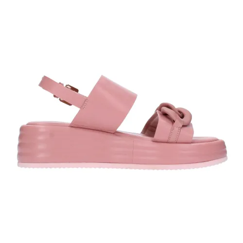Emanuelle Vee , Flat Sandals ,Pink female, Sizes: