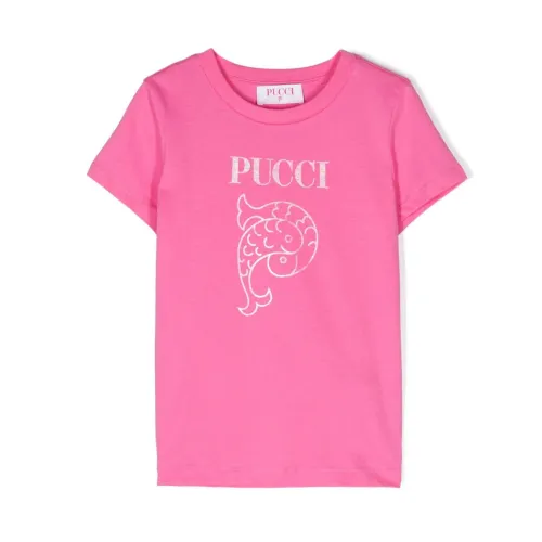 Emilio Pucci , Emilio Pucci T-shirts and Polos Pink ,Pink female, Sizes: