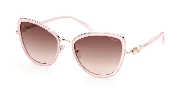 Emilio Pucci EP0184 74F Women's Sunglasses Pink Size 57