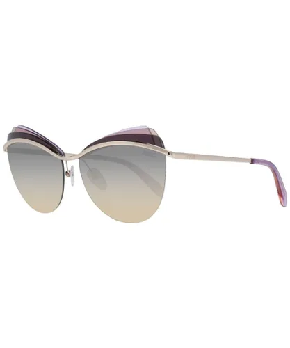 Emilio Pucci Womens Cat Eye Sunglasses - Gold - One