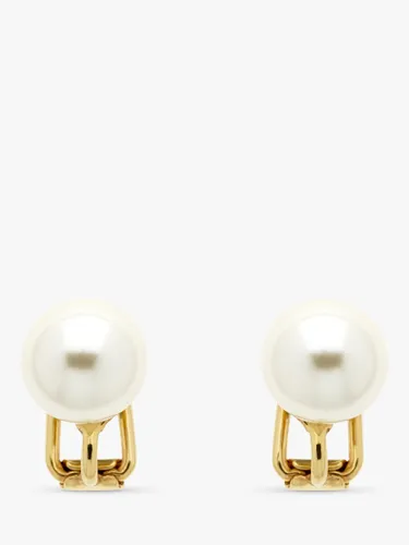Emma Holland Faux Pearl Clip-On Earrings, Cream/Gold - White - Female