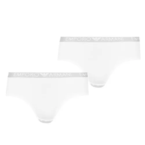 Emporio Armani 2 Pack Cheeky Pants - White