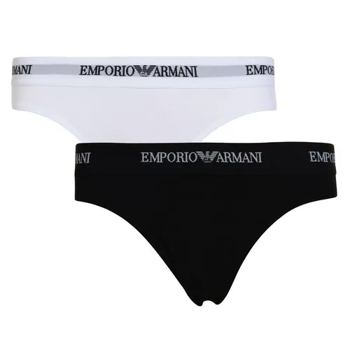 Emporio Armani 2 Pack Logo Briefs - White
