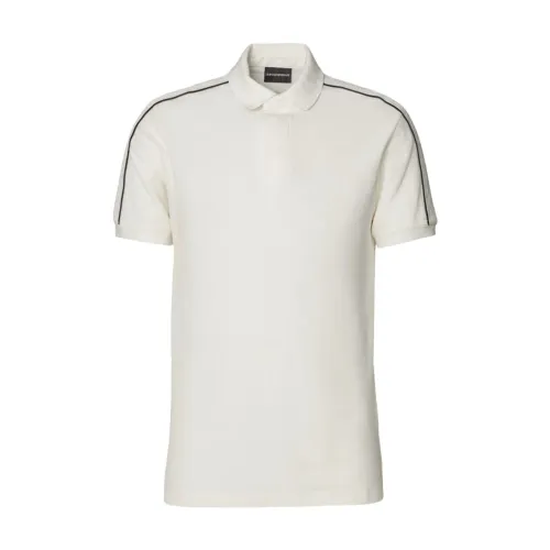 Emporio Armani , 3D1Fm3-1Jcyz Polo Shirts ,White male, Sizes: