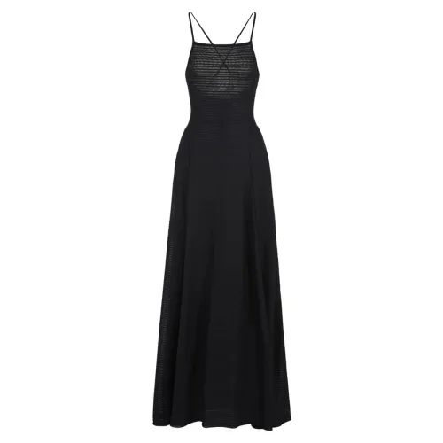 Emporio Armani , 3D2A7J-2Jjhz Long Dresses ,Black female, Sizes:
