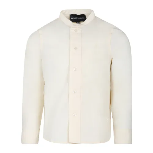 Emporio Armani , 3D4Cje 4N8Ez 0159 Long Sleeves Shirts ,Beige male, Sizes: