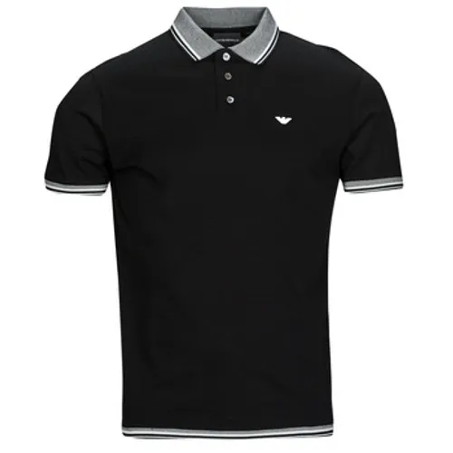 Emporio Armani  3R1FC0  men's Polo shirt in Black
