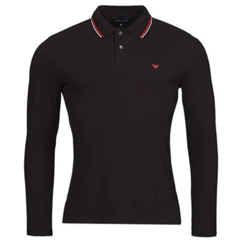 Emporio Armani  8N1FB5  men's Polo shirt in Black