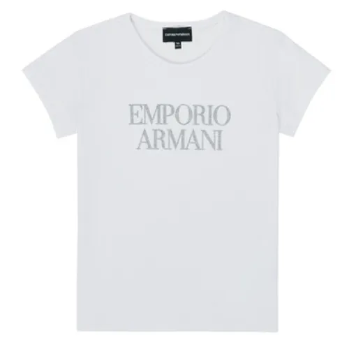 Emporio Armani  8N3T03-3J08Z-0100  girls's Children's T shirt in White