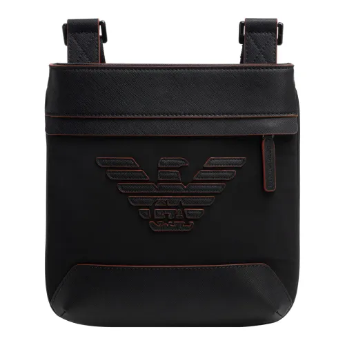 Emporio Armani , Adjustable Strap Crossbody Bag ,Black male, Sizes: ONE SIZE