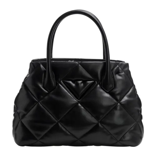 Emporio Armani , Adjustable Strap Handbag with Internal Compartments ,Black female, Sizes: ONE SIZE