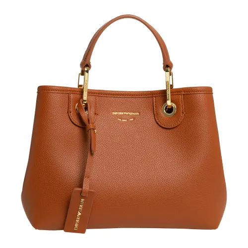 Emporio Armani , Adjustable Strap Small Handbag ,Brown female, Sizes: ONE SIZE