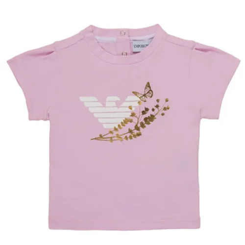 Emporio Armani  Adrian  girls's Children's T shirt in Pink