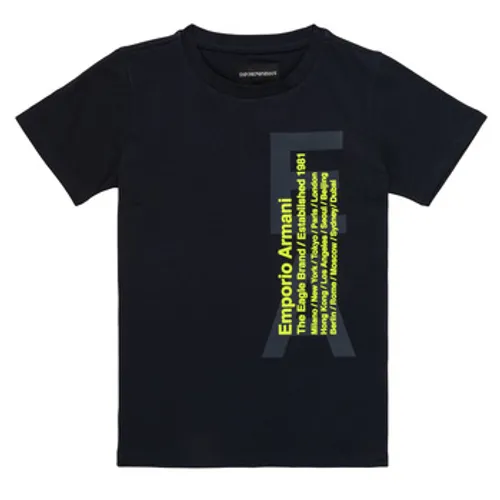 Emporio Armani  Andoni  boys's Children's T shirt in Blue