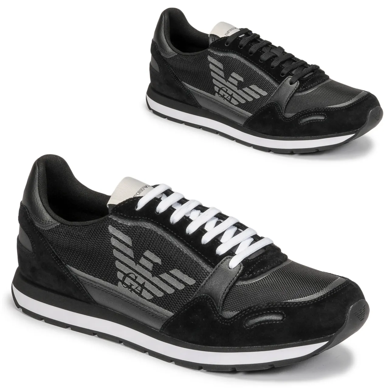 Emporio Armani  ANIMA  men's Shoes (Trainers) in Black