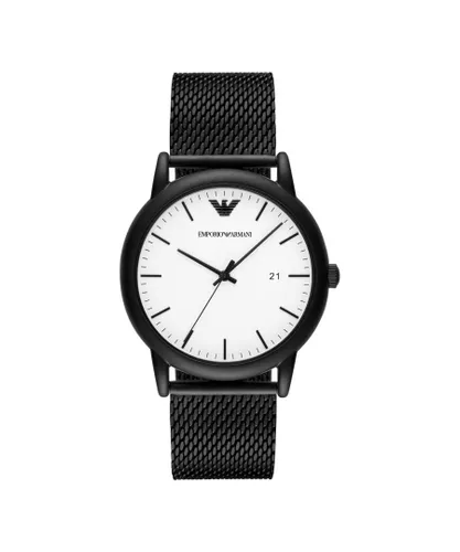 Emporio Armani AR11046 Mens Watch - Black Stainless Steel - One Size