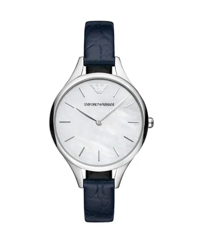 Emporio Armani AR11090 Womens Watch - Navy Stainless Steel - One Size