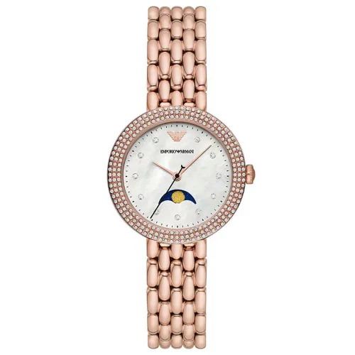 Emporio Armani AR11462 White Mother of Pearl Dial Ladies Watch