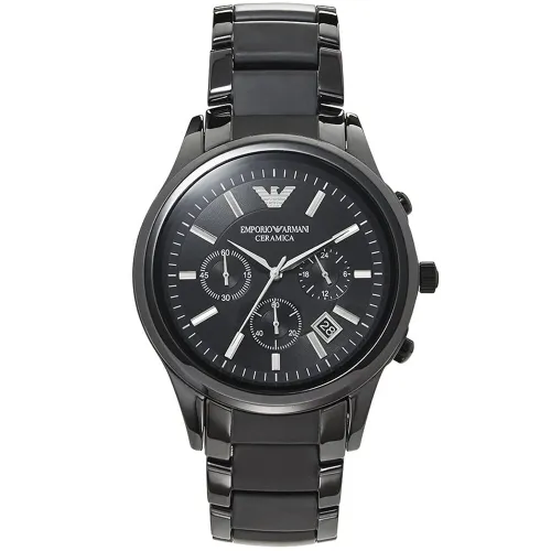 Emporio Armani AR1452 Men's Chronograph Watch Ceramica Black